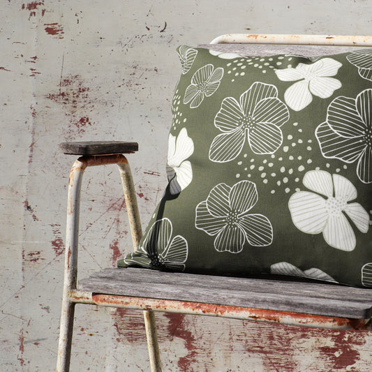 HJORTRONBLOM kuddfodral | grön