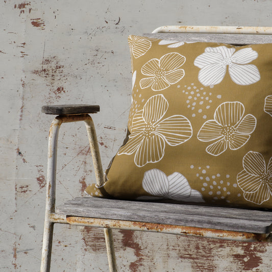 HJORTRONBLOM kuddfodral | senapsgul