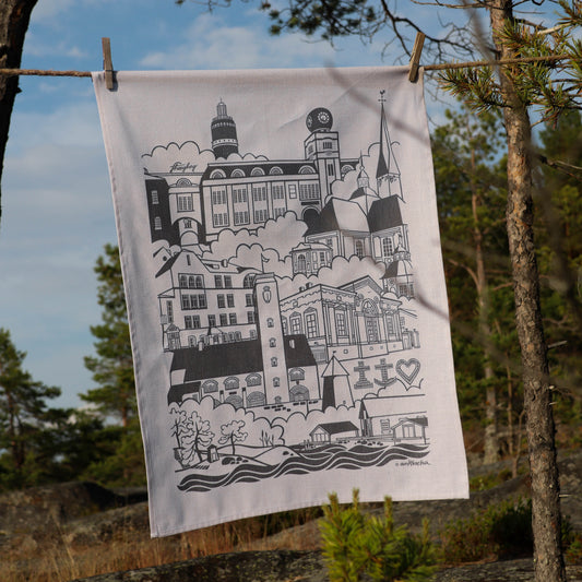 JAKOBSTAD kökshandduk 2-pack | grå