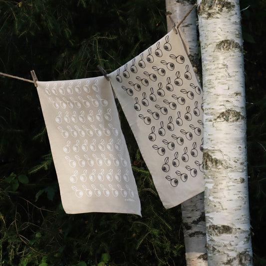 BLÅBÄRSSKOG kökshandduk 2-pack | beige