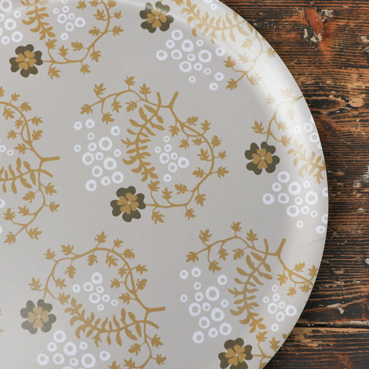 GLIMMER bricka | varmgrå