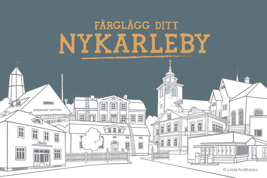 FÄRGLÄGG DITT NYKARLEBY målarbok