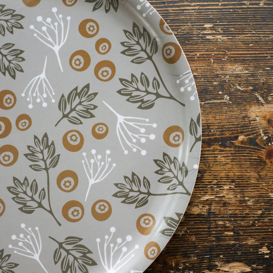 RÖNNBÄR bricka | varmgrå